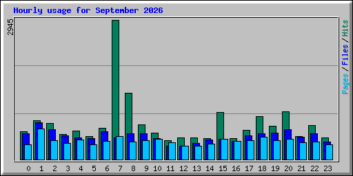 Hourly usage for September 2026