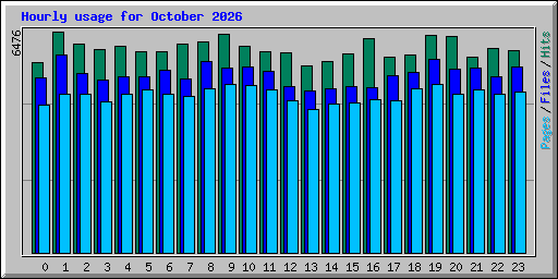 Hourly usage for October 2026